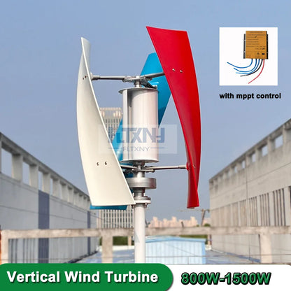 China Factory Vertical Wind Power Generator Low Noise Horizontal Wind Turbine 800W 1000W 12V 24V Alternative Energy Generator - 54 Energy - Renewable Energy Store