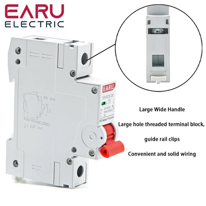 AC SPD Backup Protector T2 Surge Protection Lightning Arrester 230V 400V Surge Protector Din Rail Current Breaker 10kA 20kA 2P