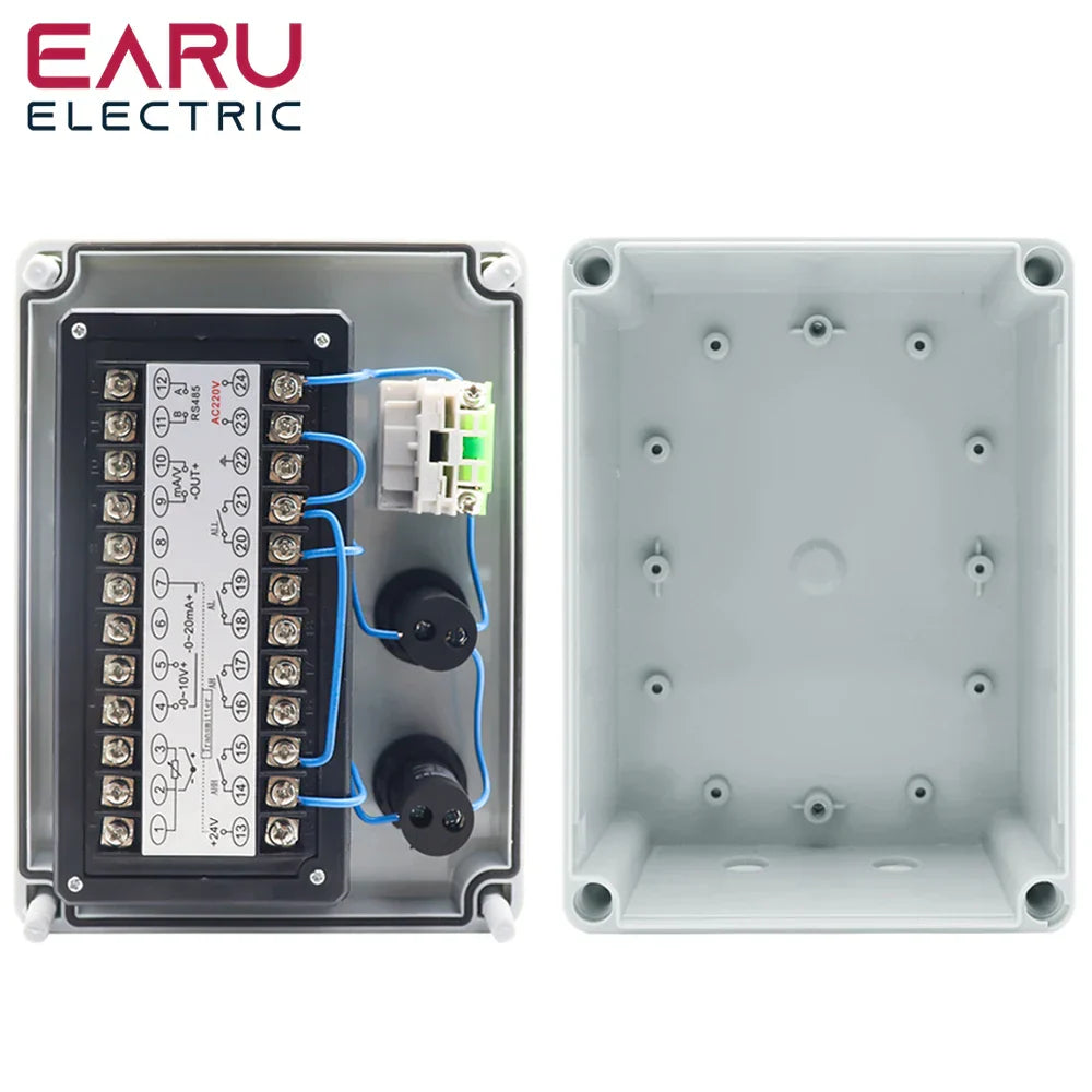 4-20mA Waterproof Integral Level Transmitter Controller Input Liquid Oil Water Level Sensor Controller Float Switch Mount Box