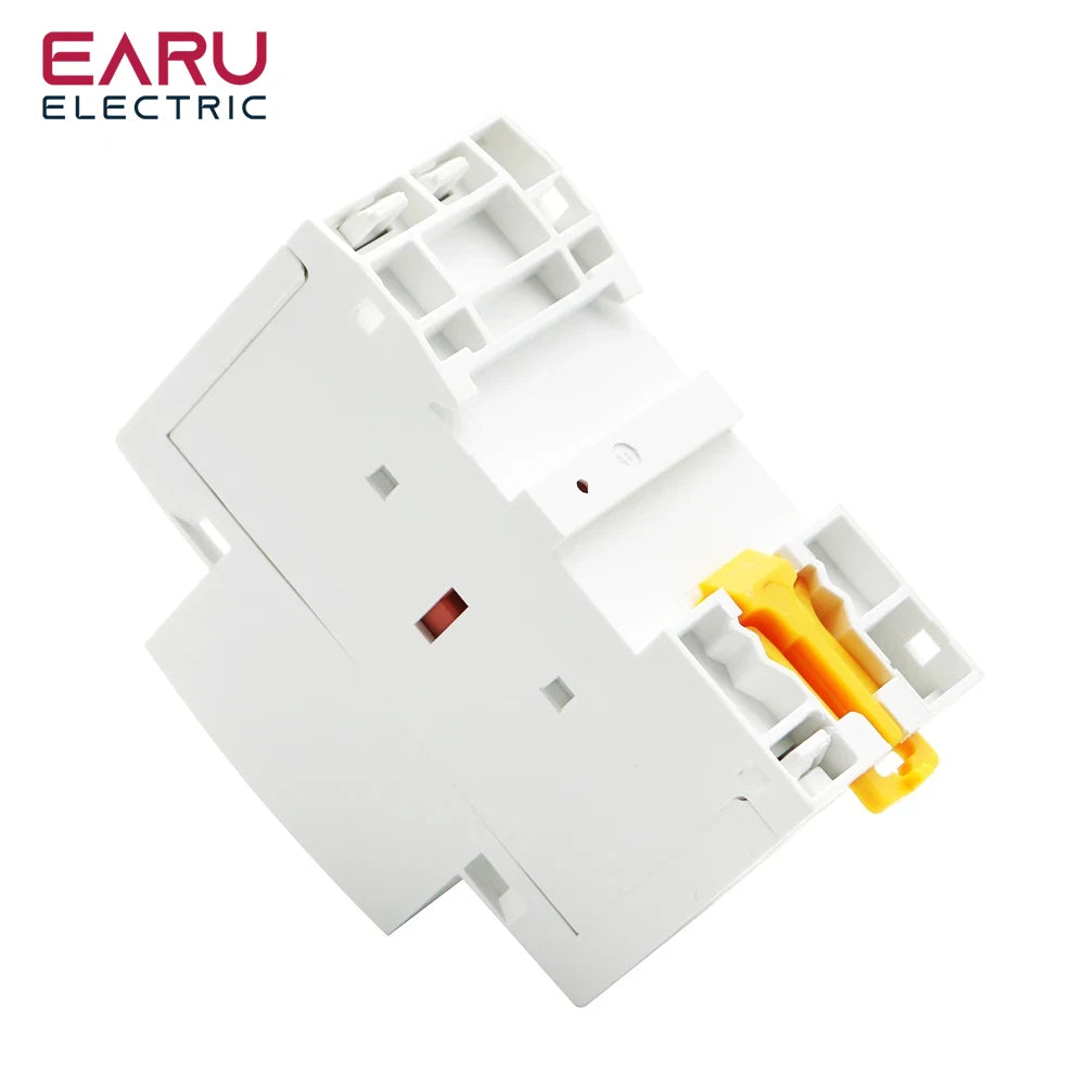 2P AC 110V 220V 50/60Hz 16A 20A 25A 32A 50A 40A 63A Din Rail Household Modular Contactor Switch Controller DIY Smart Home Hotel