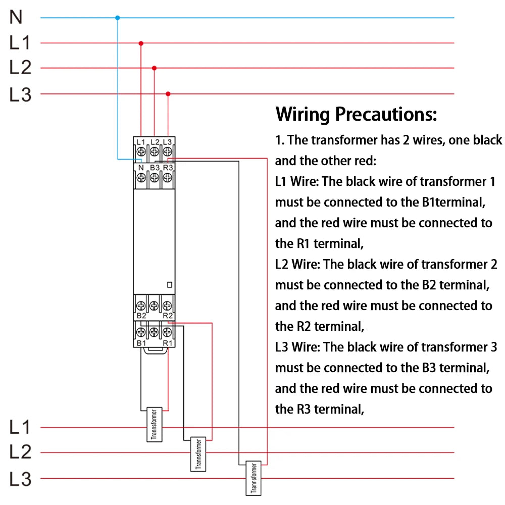 Tuya Smart WiFi ZigBee Energy Meter with 3 CT Clamps for Solar PV System Power Production Consumption Bidirectional Monitoring
