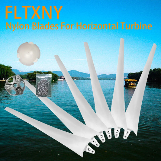 FLTXNY New Arrival 550/600/650/750/850/900mm Wind Turbines Wind Generator Blades High Strength Nylon Fiber Windmill Accessories