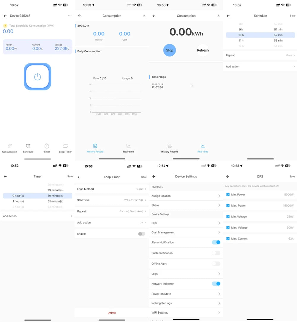 eWeLink Smart WiFi Power Energy Meter with CT Clamp AC 110V 220V Timer Relay Switch kWh Voltage Current Protector Remote Control