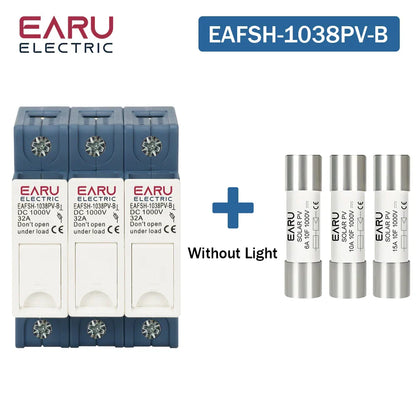 1P 2P 3P 4P Solar DC Fuse Holder High Voltage Solar PV DC 1000V Photovoltaic 6A-32A Photovoltaic System Protection Protector gPV