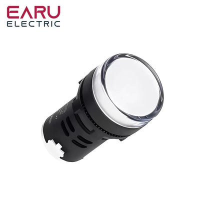 22MM Panel LED Power Electronic Indicator Pilot Signal Light Lamp AC DC 12V 24V 110V 220V 380V Red Green Yellow Blue White LED