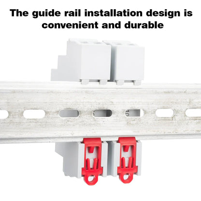 18MM Din Rail Mount LED Signal Lamp Audible and Visual Buzzers Series AC 230V DC 24V Indicating Indication Pilot Lights Red