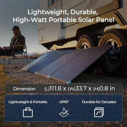 400W Lightweight Solar Panel for Outdoor Activities Durable & IP67 Waterproof