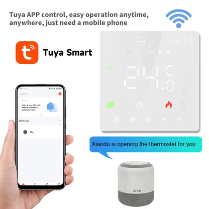 Tuya WiFi Smart Thermostat Electric Floor Heating TRV Water Gas Boiler Temperature Voice Remote Controller for Google Home Alexa