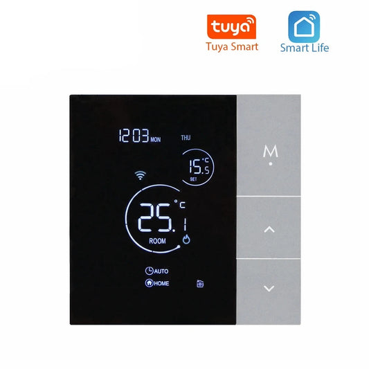 TUYA WiFi Thermostat Temperature Controller Water Electric Floor Heating TRV AC100V-240V 3A 16A Digital LCD Display Wall Mounted