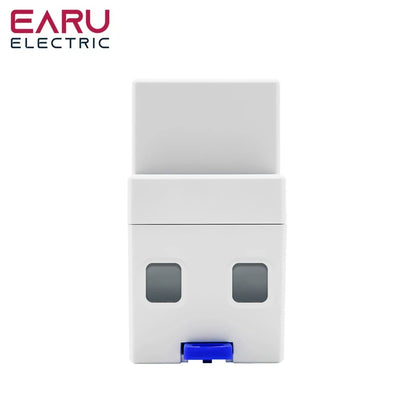 AC 230V 110V 50/60Hz Digital Single Phase Reset Zero Energy Meter kWh Voltage Current Power Consumption Meter Wattmeter Din Rail