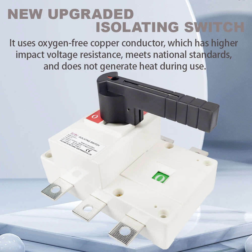 3P AC420/690V 100A 160A 250A Load Isolation Switch Knife Switch Three-Phase Circuit Breaker In-cabinet Transfer Operation Switch