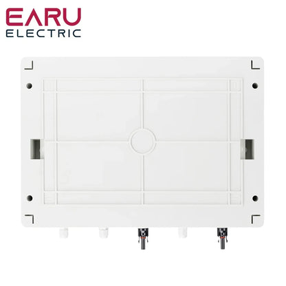 DC 1000V 2 Input 2 Output Solar Photovoltaic PV Combiner Box With Surge Lightning Protection DC Fuse MCB SPD Waterproof Box IP65
