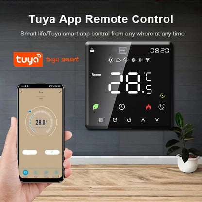 Tuya WiFi Smart Thermostat Electric Floor Heating TRV Water Gas Boiler Temperature Voice Remote Controller for Google Home Alexa