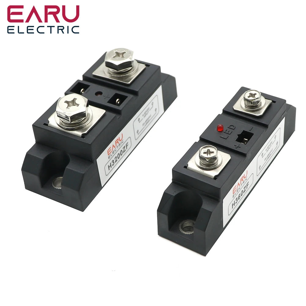 Industrial Solid State Relay SSR Module Single Phase Input 3-32VDC Output 24-480VAC Industrial 60A 80A 100A 120A 150A 200A 300A