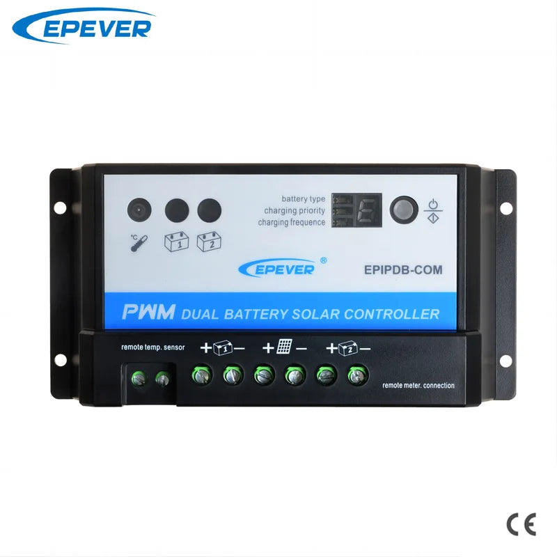 20A 12V/24V work Dual Battery Charger Solar controller EPIP-COM PWM EPEVER Free Shipping to UK MT-1 options EPsolar - 54 Energy - Renewable Energy Store