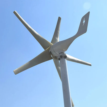 New Energy 2KW 3KW 12v 24v 48v Small Windmill 3 5 Blades Horizontal Wind Turbine Generator Free MPPT controller For Home use