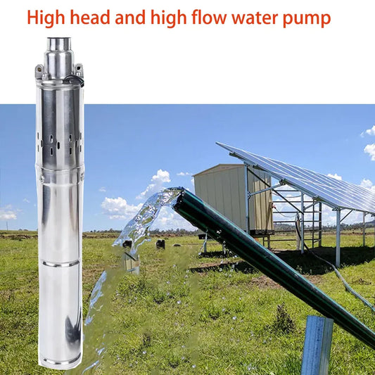 750W Solar Deep Well Pump 100M Max Head With Controller by 54 Energy - Renewable Energy Store