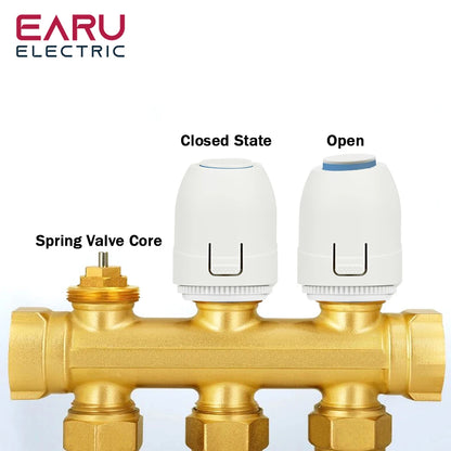 Floor Heating Valve NC AC 230V M30*1.5mm Electric Thermal Actuator Manifold For Underfloor Heating TRV Thermostatic Radiator