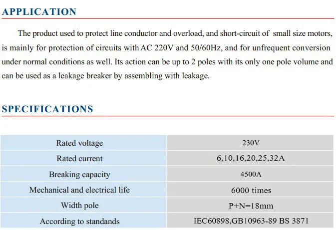DPN 1P+N AC 230V Mini Circuit Breaker MCB 6A 10A 16A 20A 25A 32A Din Rail Mounting Cutout Miniature Household Air Switch OEM DIY