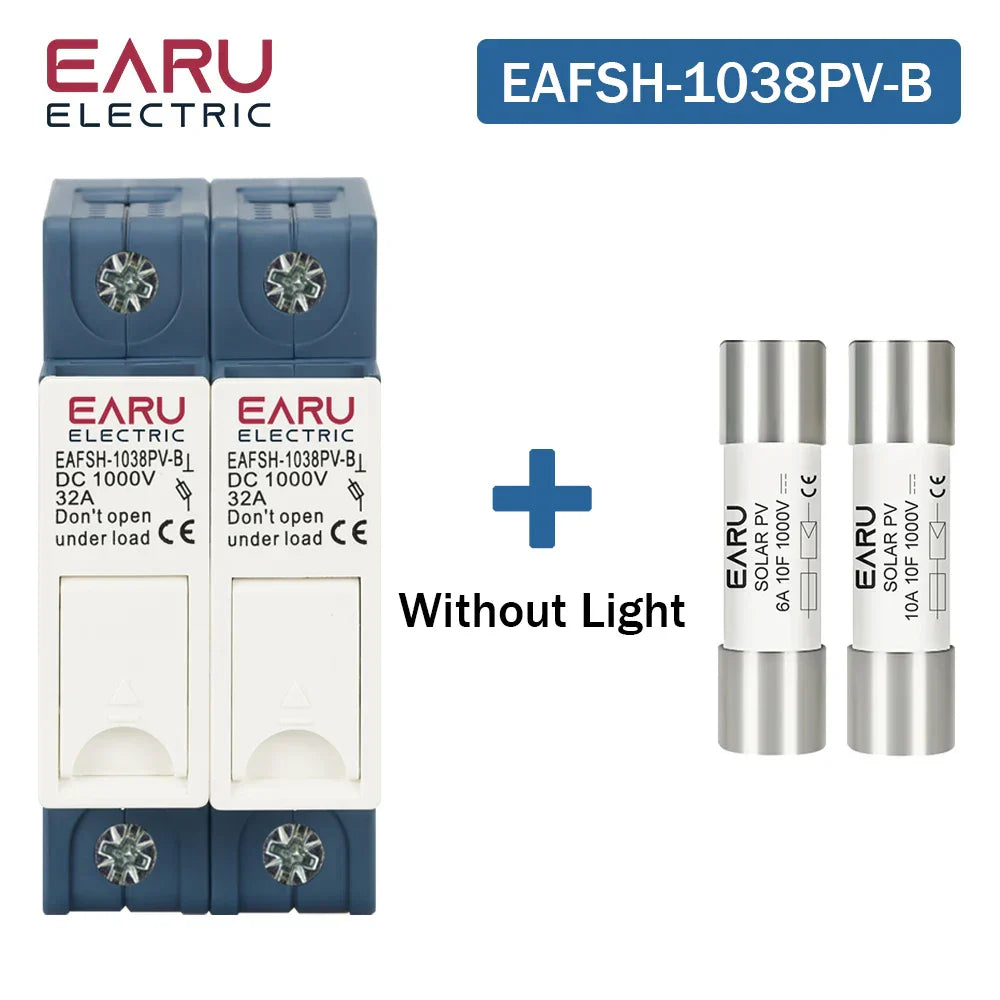 1P 2P 3P 4P Solar DC Fuse Holder High Voltage Solar PV DC 1000V Photovoltaic 6A-32A Photovoltaic System Protection Protector gPV