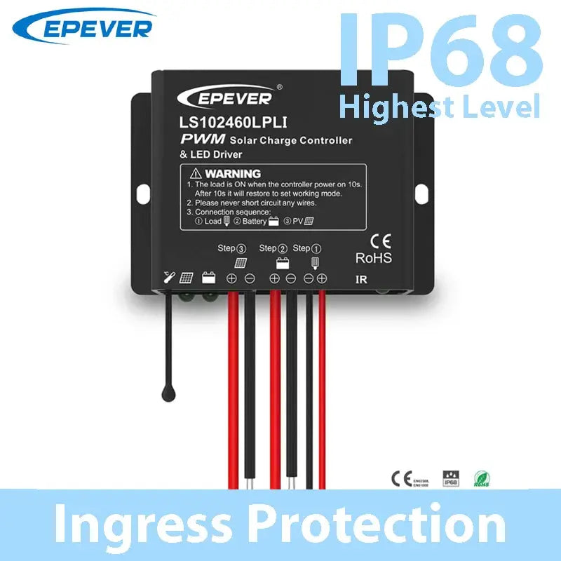 EPEVER PWM Solar Charge Controller Built In LED Constant Current Driver Multiple Load Control Modes For LED Lighting 10A 20A - 54 Energy - Renewable Energy Store