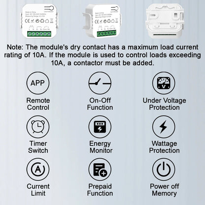 eWeLink Smart WiFi Power Energy Meter with CT Clamp AC 110V 220V Timer Relay Switch kWh Voltage Current Protector Remote Control