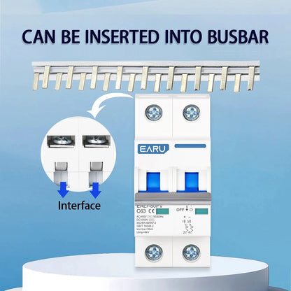 1P 2P 3P 4P DC 1000V AC 240V 400V MCB Solar PV Circuit Breaker Overload Protection Short Circuit Protection Switch Photovoltaic