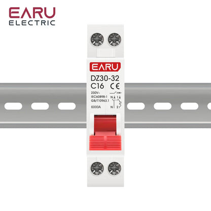 DPN 1P+N AC 230V Mini Circuit Breaker MCB 6A 10A 16A 20A 25A 32A Din Rail Mounting Cutout Miniature Household Air Switch OEM DIY