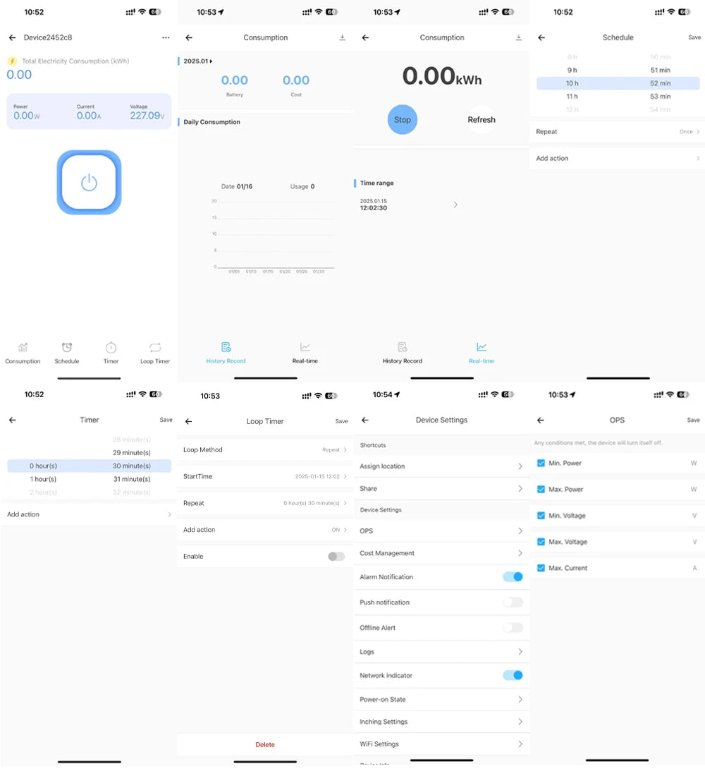 eWeLink MCB WiFi Smart Circuit Breaker 1P+N 63A Timer Relay Switch Energy Metering kWh Voltage Current Protector Remote Control