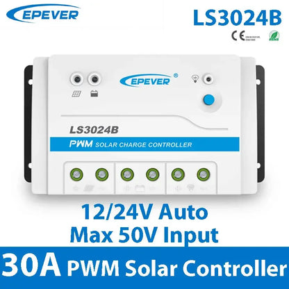 EPEVER 30A PWM Solar Charge Controller 12V 24V Auto LS3024B With RS485 Interface Solar Panel Regulator Accessory Optional - 54 Energy - Renewable Energy Store