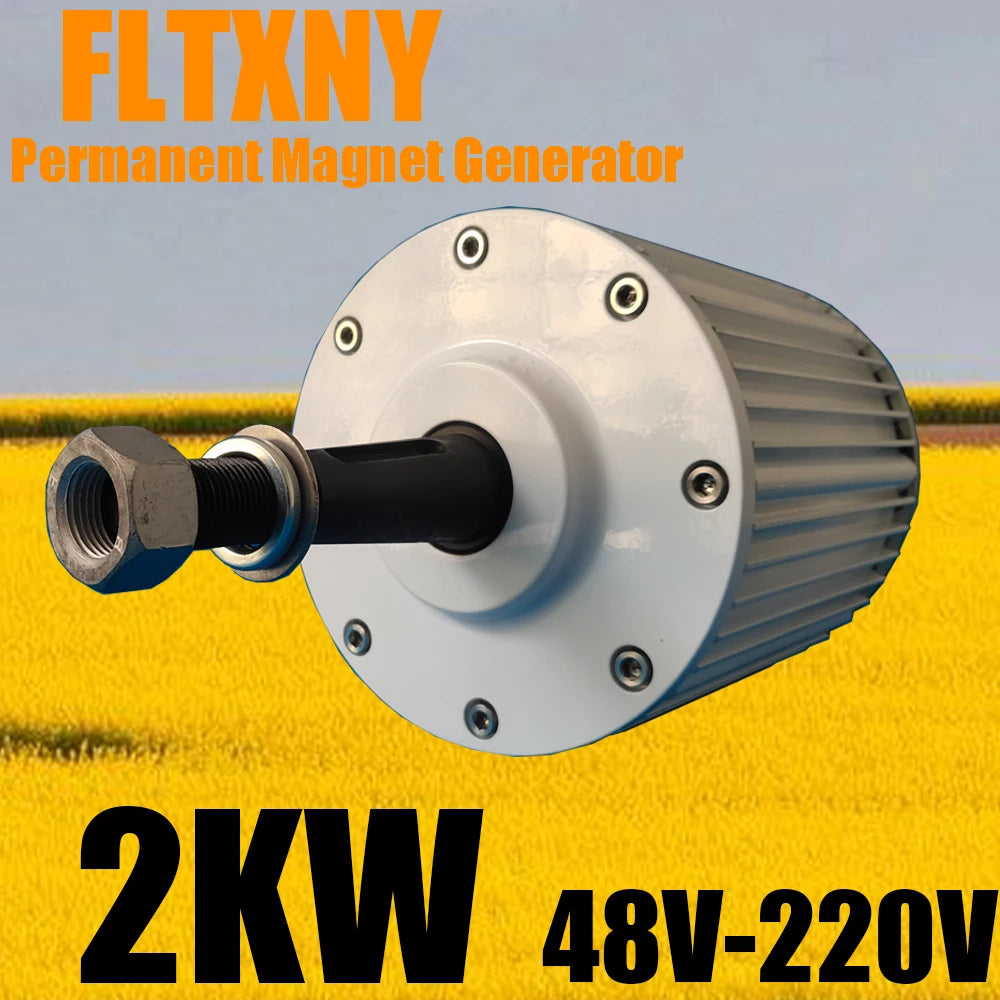 Wind Turbine 2KW Permanent Magnet Generator Power Windmill AC 96V Rare Earth Low Rpm High Efficient Brushless Alternat Diesel