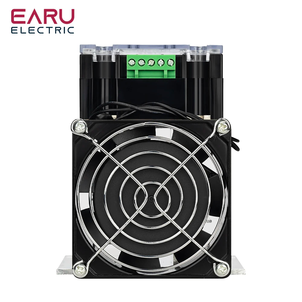 AC 220V Single Phase Full Isolation Voltage Regulator Module 25A-200A With Heat Sink Fan Kit - SMT DCB High Precision Industrial
