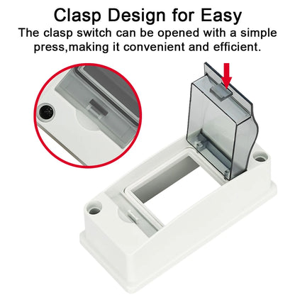 HT-2 IP65 Waterproof Distribution Breaker Box Panel Installation 2 WAY PC ABS Plastic Outdoor Electrical MCB Solar Junction Box