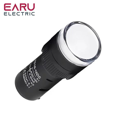 16MM Panel LED Power Electronic Indicator Pilot Signal Light Lamp AC DC 12V 24V 110V 220V 380V Red Green Yellow Blue White LED