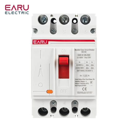 3P 4P AC 400V 100A-250A MCCB Solar Moulded Case Circuit Breaker Overload Protection Switch Protector for Solar PV Photovoltaic
