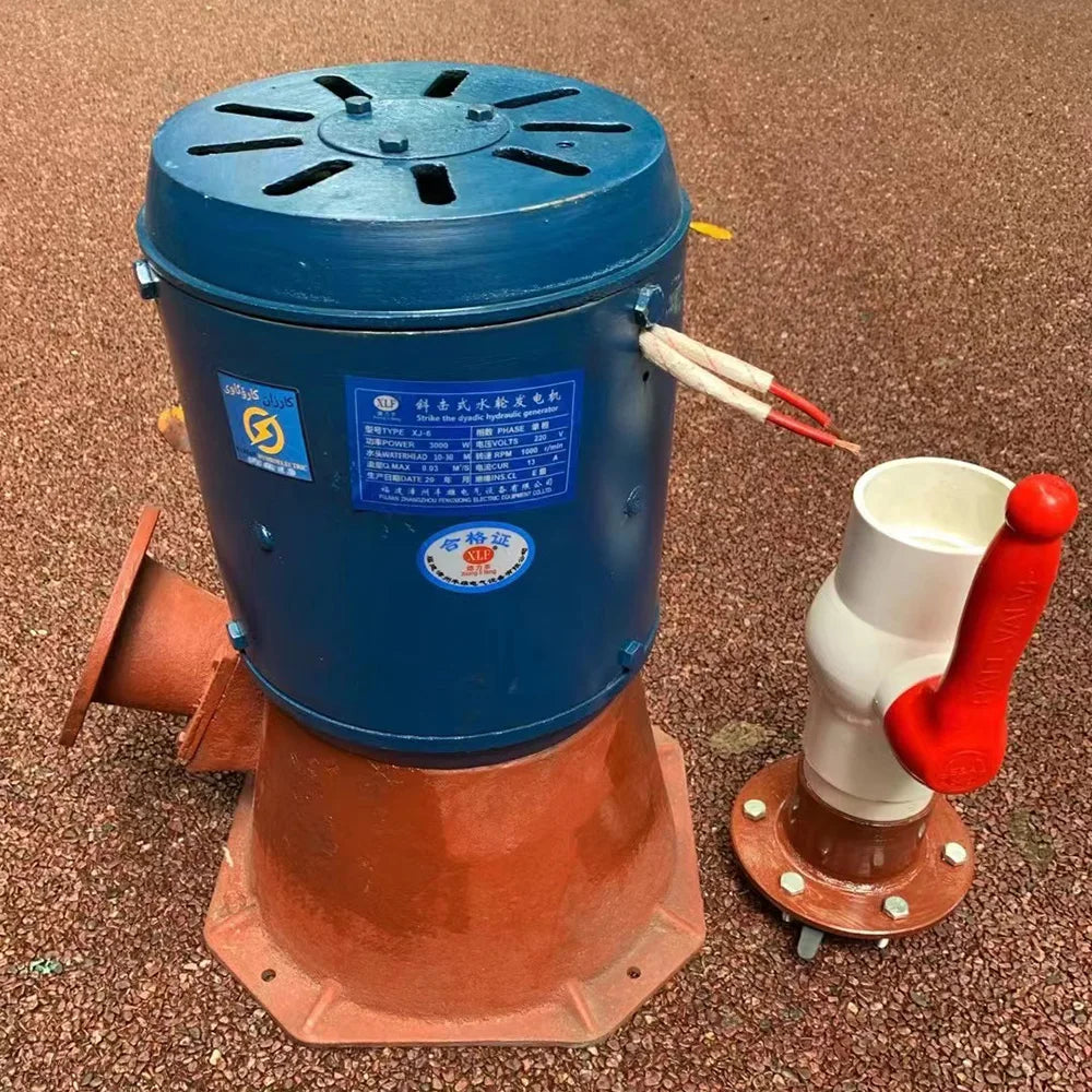 3KW 5KW 10KW Electric Water Turbine Hydroelectric Generator 220V Alternative Power Energy Generator Lighting Charging 5000W