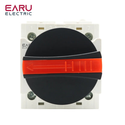 LONQ-40 Solar DC 4P 32A 1500V PV Switch-Disconnector Rotating Handle Isolator Rotary Switch For Solar Distribution Box Din Rail