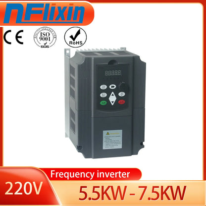 European Use 220v AC Motor Drive, 1-phase In & 3-phase Out, VFD Inverter with 1.5kw, 2.2kw, 4kw Options, 50HZ Fixed