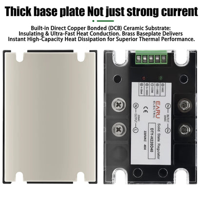 AC 220V Single Phase Full Isolation Voltage Regulator Module 25A-200A With Heat Sink Fan Kit - SMT DCB High Precision Industrial