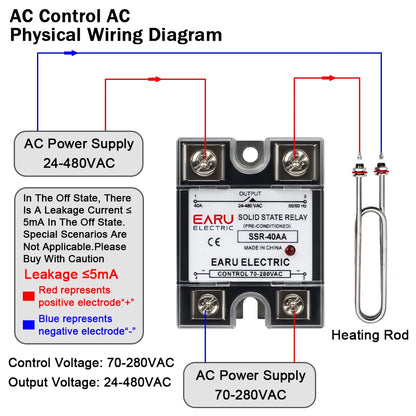 1Pcs Single Phase Solid State Relay Module SSR-25DA SSR-40DA SSR-40AA SSR-40DD SSR 10A/25A/40A/60A/80A/100A/120A/150A DD DA AA
