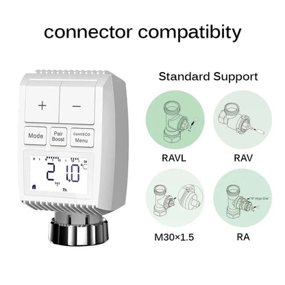 TV01 Manual Version Programmable Thermostat Timer TRV Radiator Valve Actuator Temperature Controller