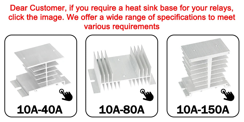 1Pcs Single Phase Solid State Relay Module SSR-25DA SSR-40DA SSR-40AA SSR-40DD SSR 10A/25A/40A/60A/80A/100A/120A/150A DD DA AA