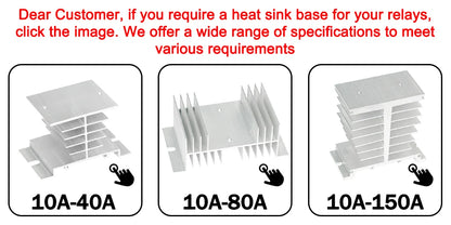 1Pcs Single Phase Solid State Relay Module SSR-25DA SSR-40DA SSR-40AA SSR-40DD SSR 10A/25A/40A/60A/80A/100A/120A/150A DD DA AA