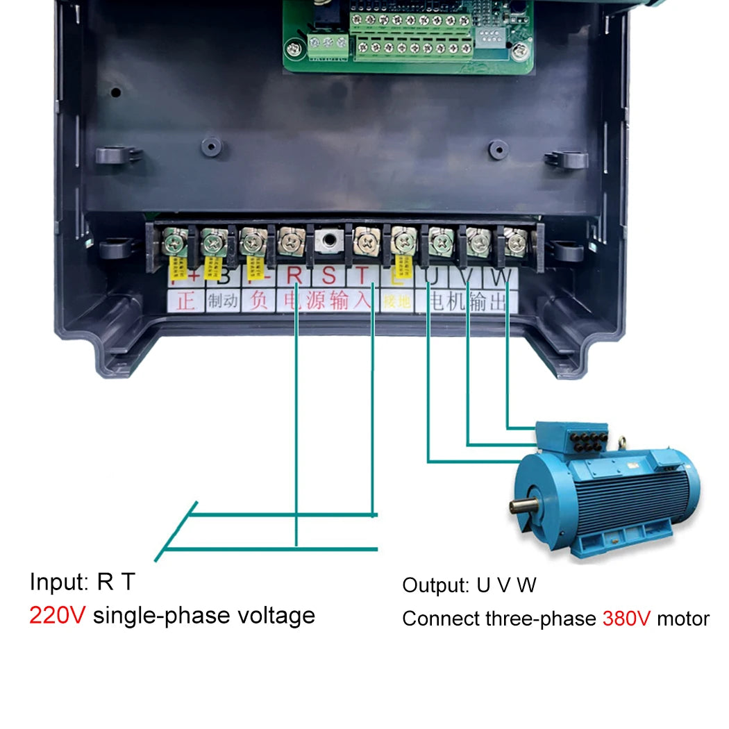 VFD Inverter Frequency converter 37kw 50HP 3Phase AC380-415V Vector Control for 30kw mixer motor