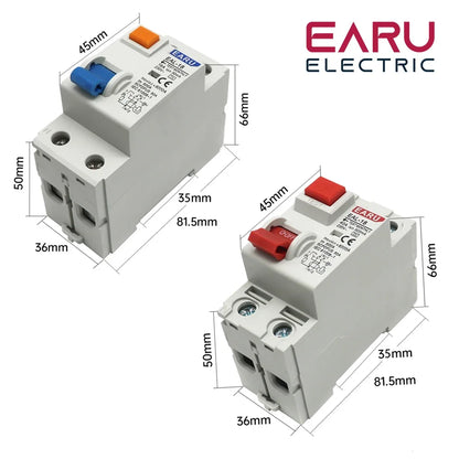 2P 4P 10/30/100/300mA Type A RCCB RCD ELCB Electromagnetic Residual Current Circuit Breaker Differential Breaker Safety Switch