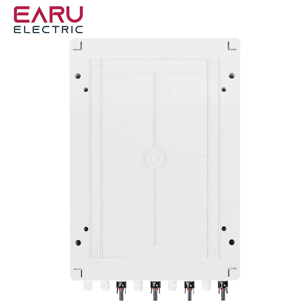 DC 1000V 4 Input 2 Output Solar Photovoltaic PV Combiner Box With Surge Lightning Protection DC Fuse MCB SPD Waterproof Box IP65