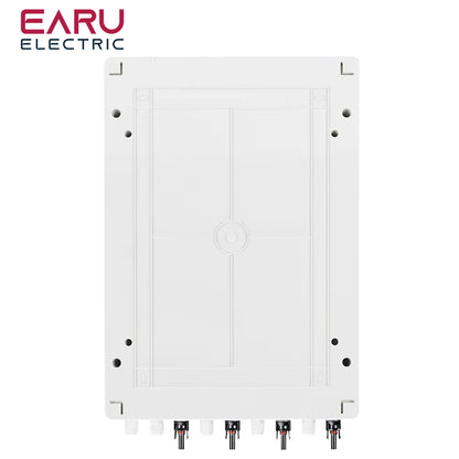 DC 1000V 4 Input 2 Output Solar Photovoltaic PV Combiner Box With Surge Lightning Protection DC Fuse MCB SPD Waterproof Box IP65