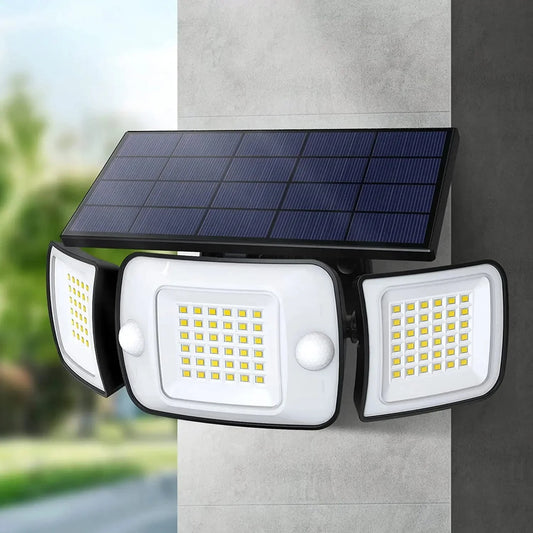 Solar Lights Outdoor with 3 Modes Motion Sensor Super Bright Wall Lamp IP65 Waterproof - 54 Energy - Renewable Energy Store