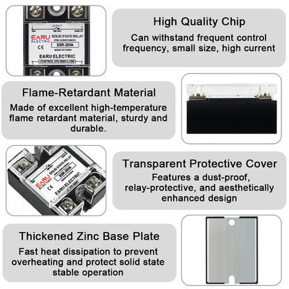 SSR-10VA 25VA 40VA Solid State Relay Voltage Regulator SSR 10-150A  AC 380V Output Potentiometer for PID Temperature Controller