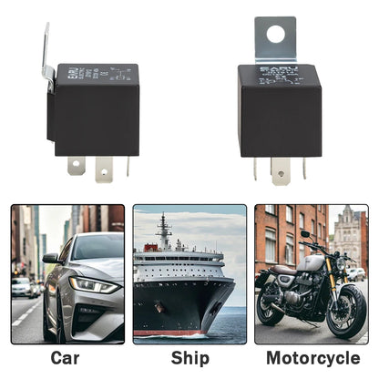 4 5 Pin 4P 5P 40A Waterproof Car Relay Long Life Automotive Relays Normally Open DC 12V 24V Relay For Head Light Air Conditioner